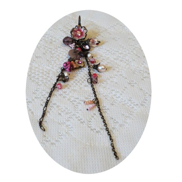 NEW Handcrafted Long Drop Beaded Earrings Women Fashion Jewelry Gifts - Picture 4 of 4